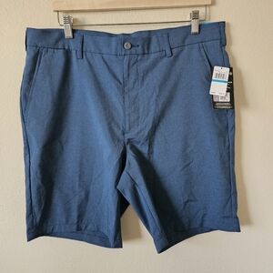 Nwts Pga Tour Men's Blue Shorts 36